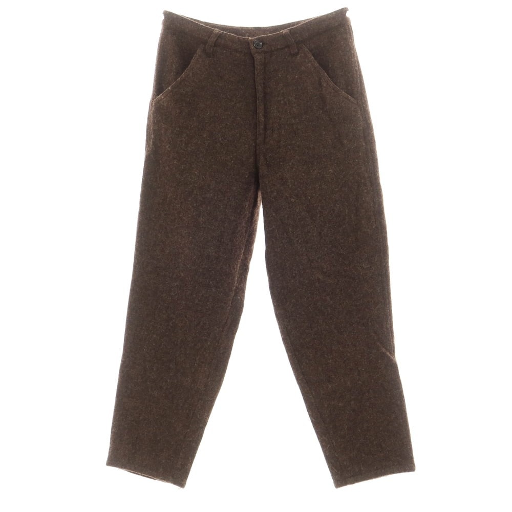 【中古】コムデギャルソンシャツ COMME des GARCONS SHIRT 2023年秋冬 ウールナイロン カジュアルスラックスパンツ ブラウン【サイズXS】【メンズ】