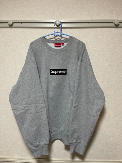 Supreme Box Logo Crewneck "Heather Grey" (22FW)