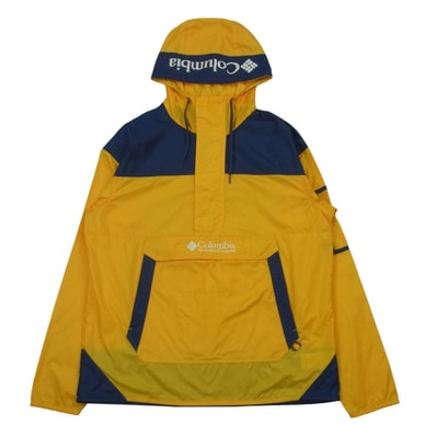 Columbia コロンビア 119KE2005 ナイロン パーカー ジャケット バングラデシュ製 イエロー系 ダークネイビー系 L【中古】