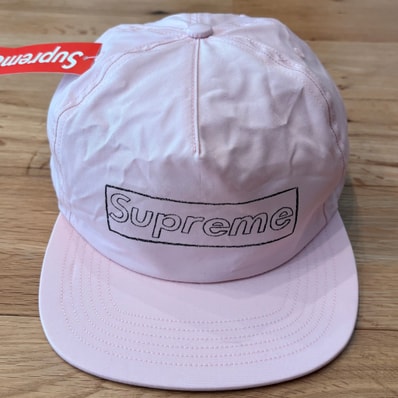 Supreme x KAWS Chalk Logo 5-Panel "Pink"
