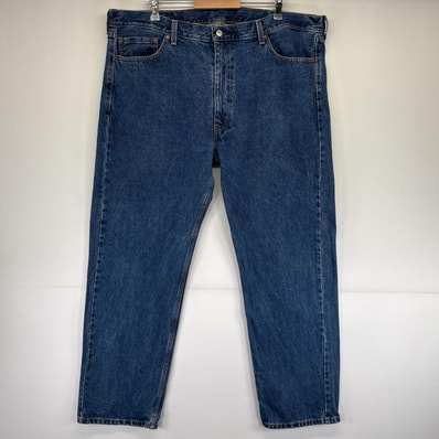 古着 リーバイス Levi's デニムパンツ 505 ストレート ジップフライ 5ポケット ジーンズ ジーパン 大きいサイズ w44 L32 ブルー メンズ