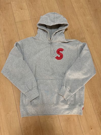 Supreme S Logo Hooded Sweatshirt "Heather Grey" (20FW)