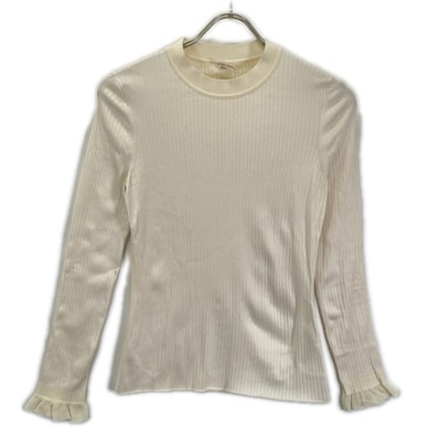 エルメス 2H2654DM 22AW アイボリー シルクリブプルオーバーニット 40