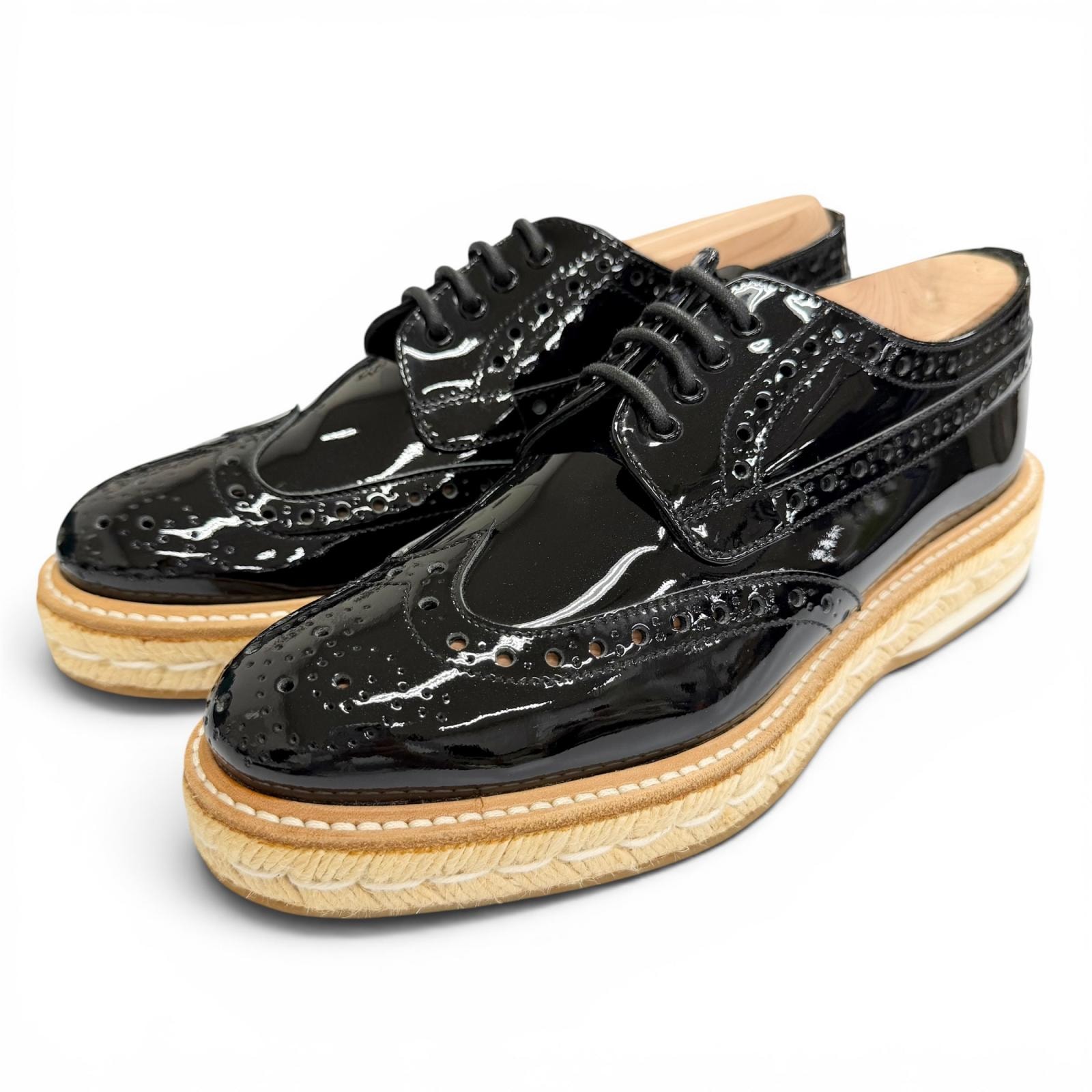 極美品 チャーチ パテントレザーシューズ KEELY 2 ブラック 36.5