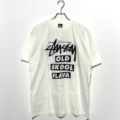 STUSSY OLD SKOOL FLAVA TEE White