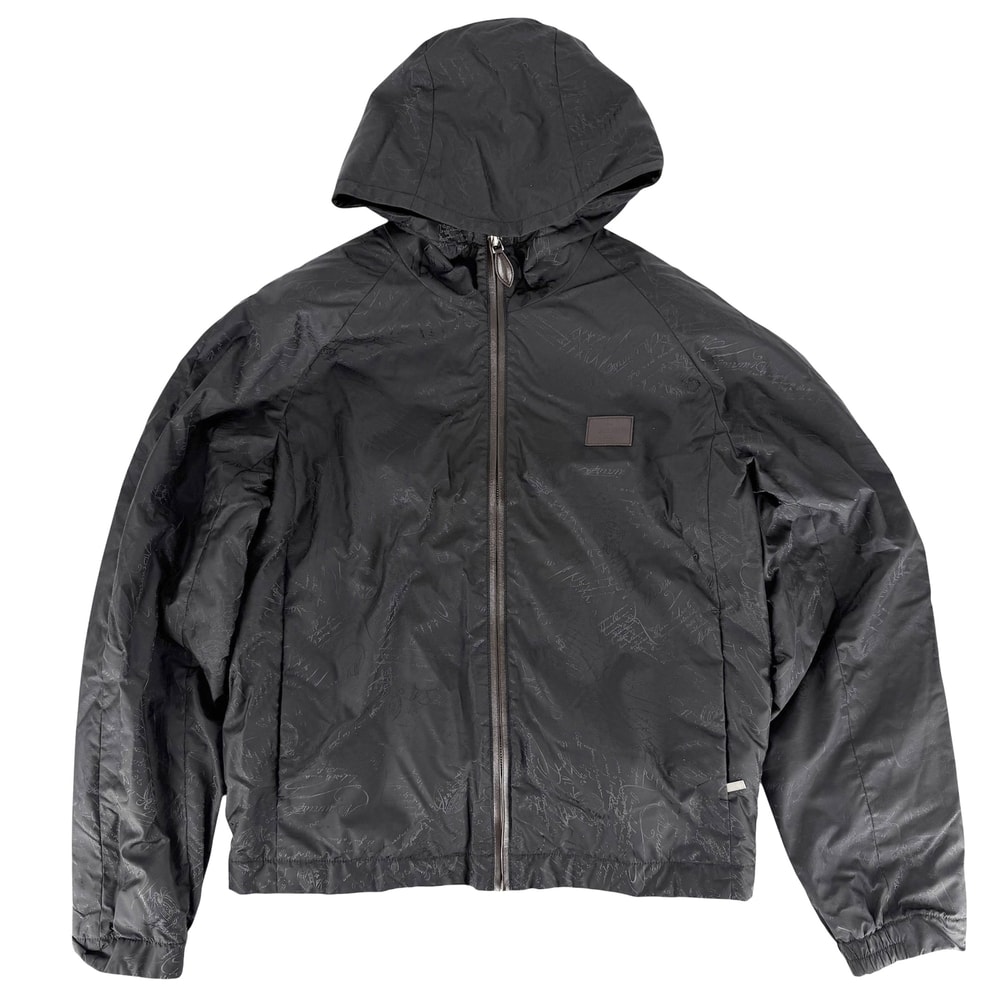 Berluti ベルルッティ アウター スクリット B-Way アパレル 服 46 ブラック 黒 ナイロン メンズ 秋 冬 美品【中古品】