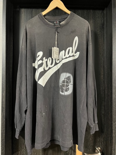 SAINT Mxxxxxx x FEAR OF GOD LS Tee "Black" SM-HR8-0000-C02