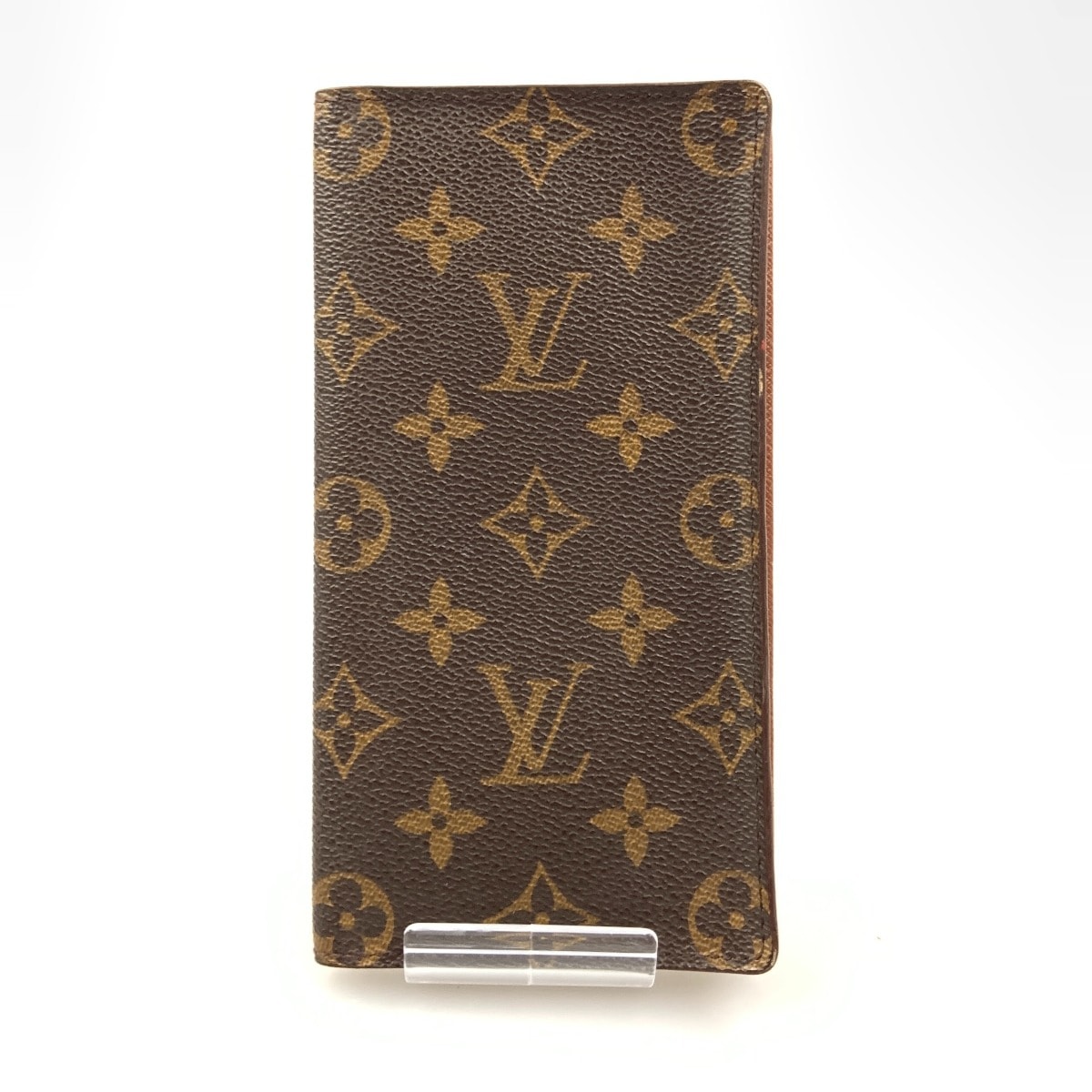 〇〇LOUIS VUITTON ルイヴィトン モノグラム ポルト バルール カルト クレディ 二つ折り長札入れ M61823 ブラウン
