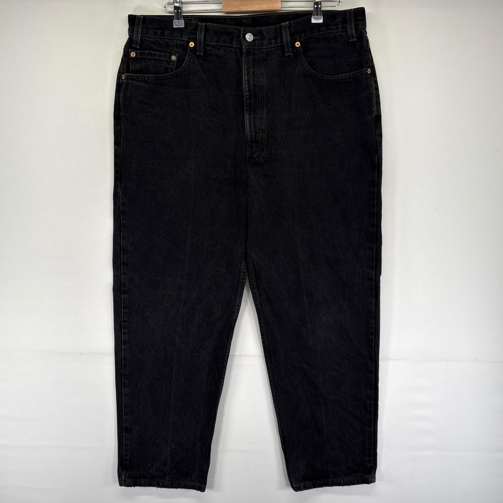 古着 90's/90年代 リーバイス Levi's USA製 デニム パンツ 550 大きいサイズ ブラックデニム テーパード W40 L30  ブラック系 メンズ