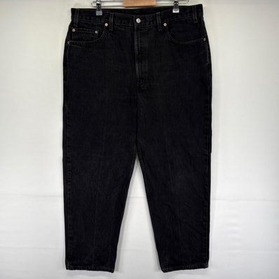 古着 90's/90年代 リーバイス Levi's USA製 デニム パンツ 550 大きいサイズ ブラックデニム テーパード W40 L30 ブラック系 メンズ