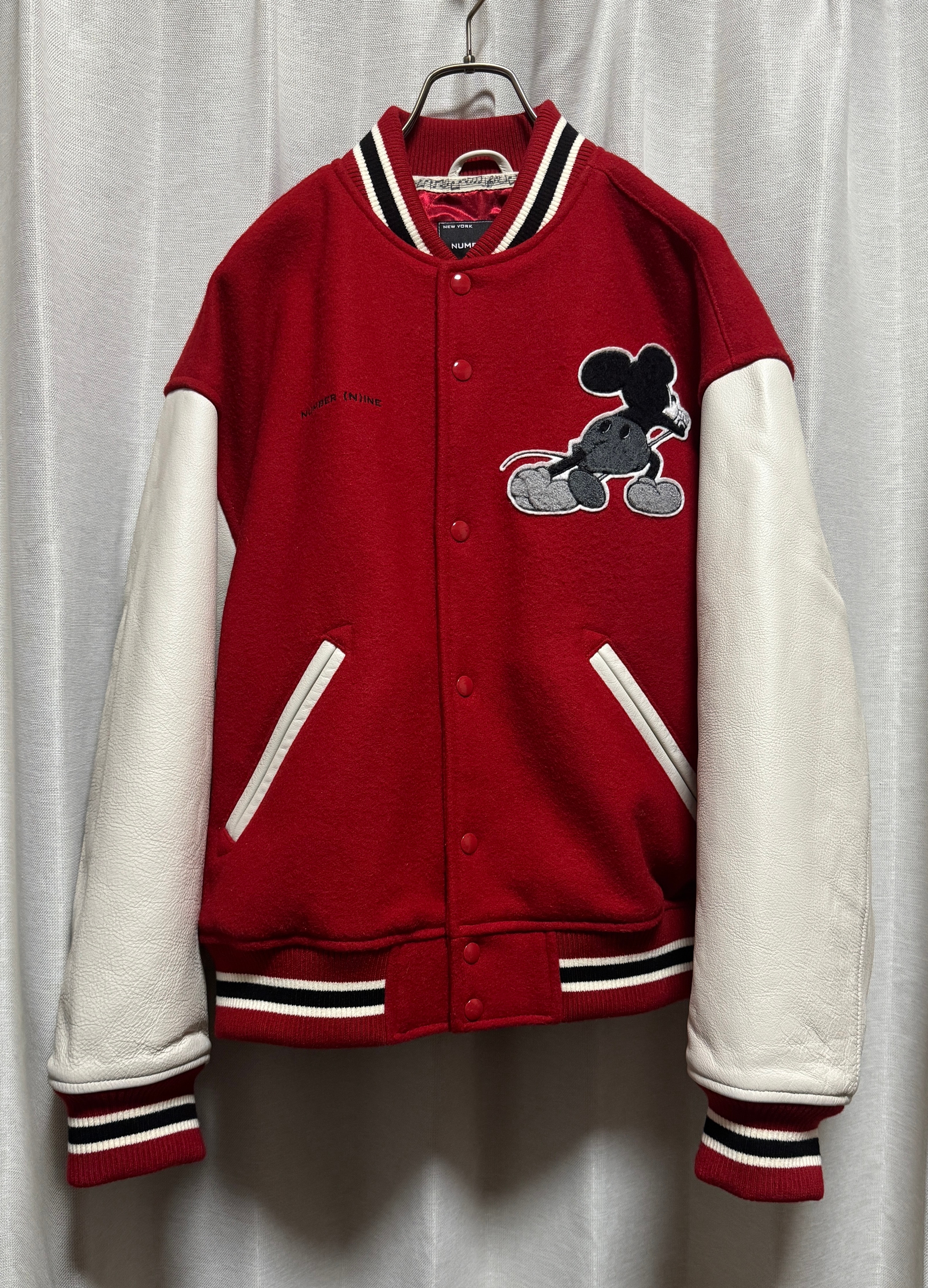 Supreme x Number (N)ine x Mickey Mouse Varsity Jacket 