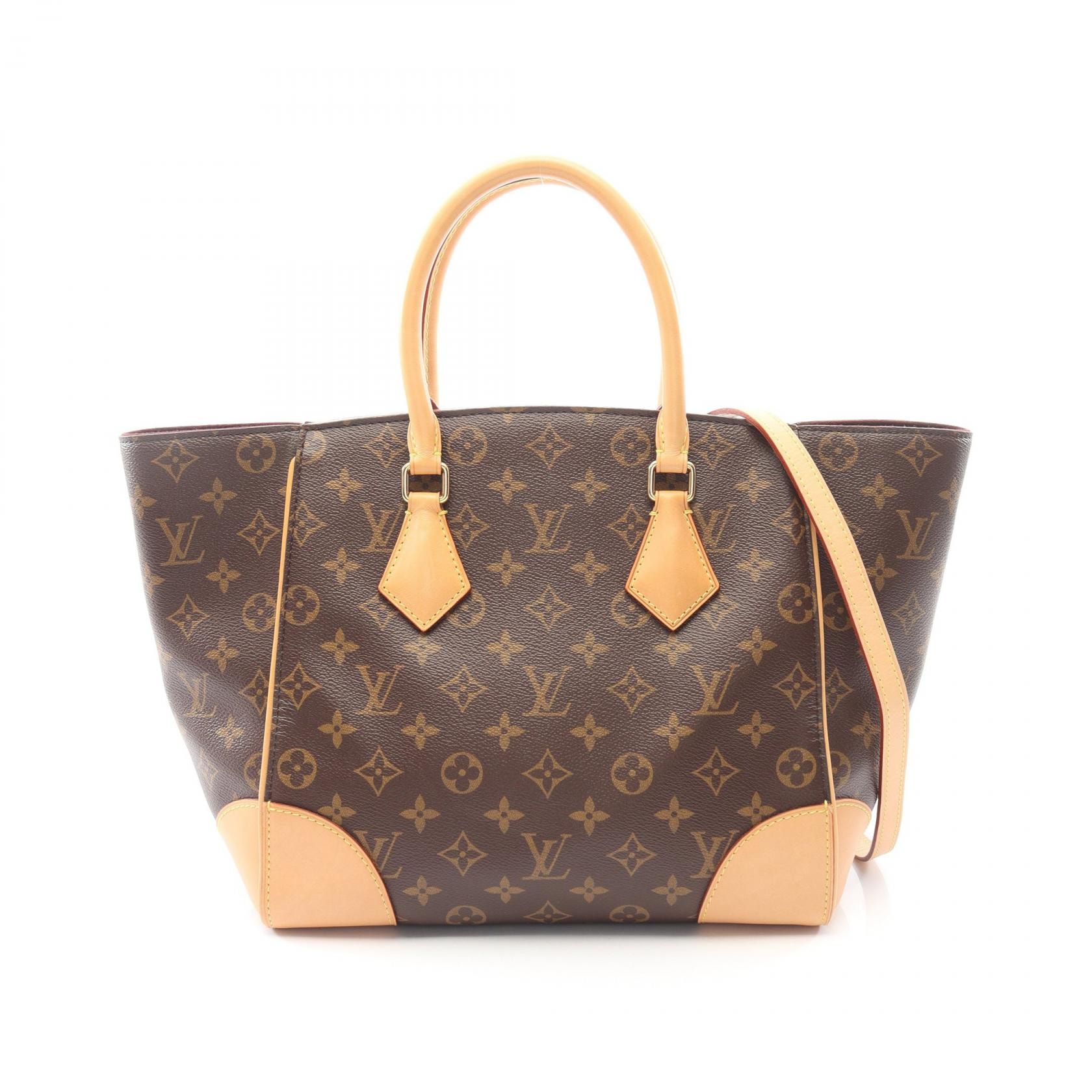 ルイ・ヴィトン LOUIS VUITTON フェニックスMM トートバッグ バッグ PVCコーティングキャンバス レザー モノグラム レディース ブラウン系 M41540 【中古】