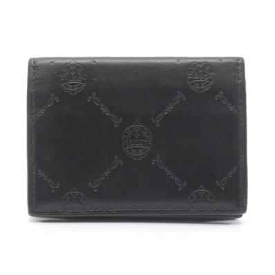 ベルルッティ Berluti シグネチャー カードケース アクセサリー レザー メンズ ブラック系 【中古】