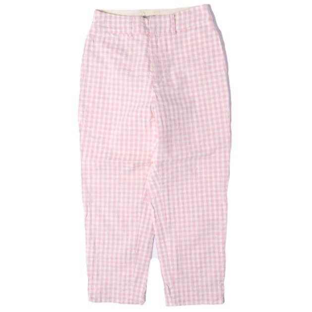 BEAMS BOY ビームスボーイ ストレッチサッカーギンガムチェックスラックス 13-23-0099-803 0 PINK パンツ ボトムス g13392