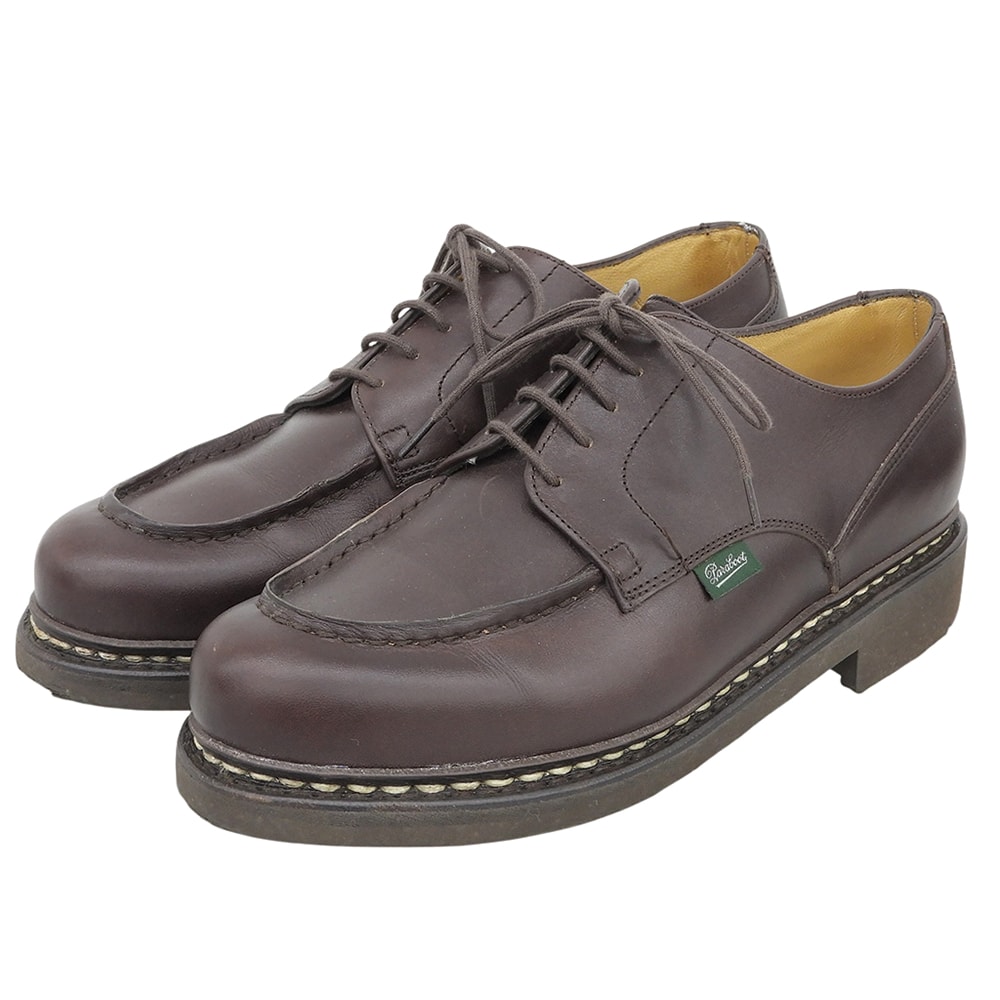 パラブーツ 美品 CHAMBORD シャンボード ダービー シューズ メンズ マロン 8 710707 8