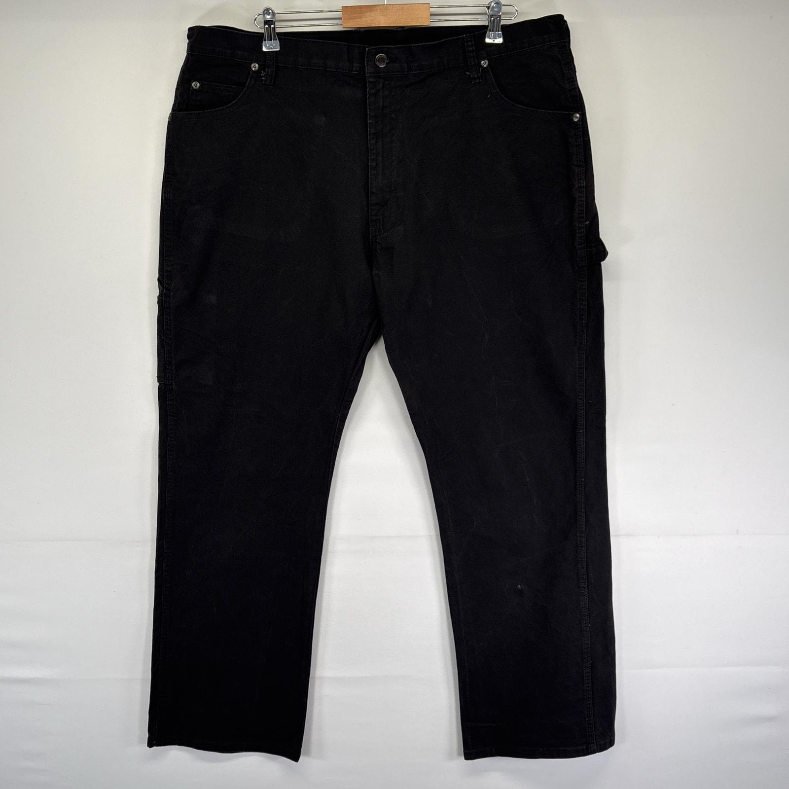 古着 ディッキーズ Dickies ワークパンツ ダック地 ペインター スパナポケット ハンマーループ w40 L32  ブラック メンズ