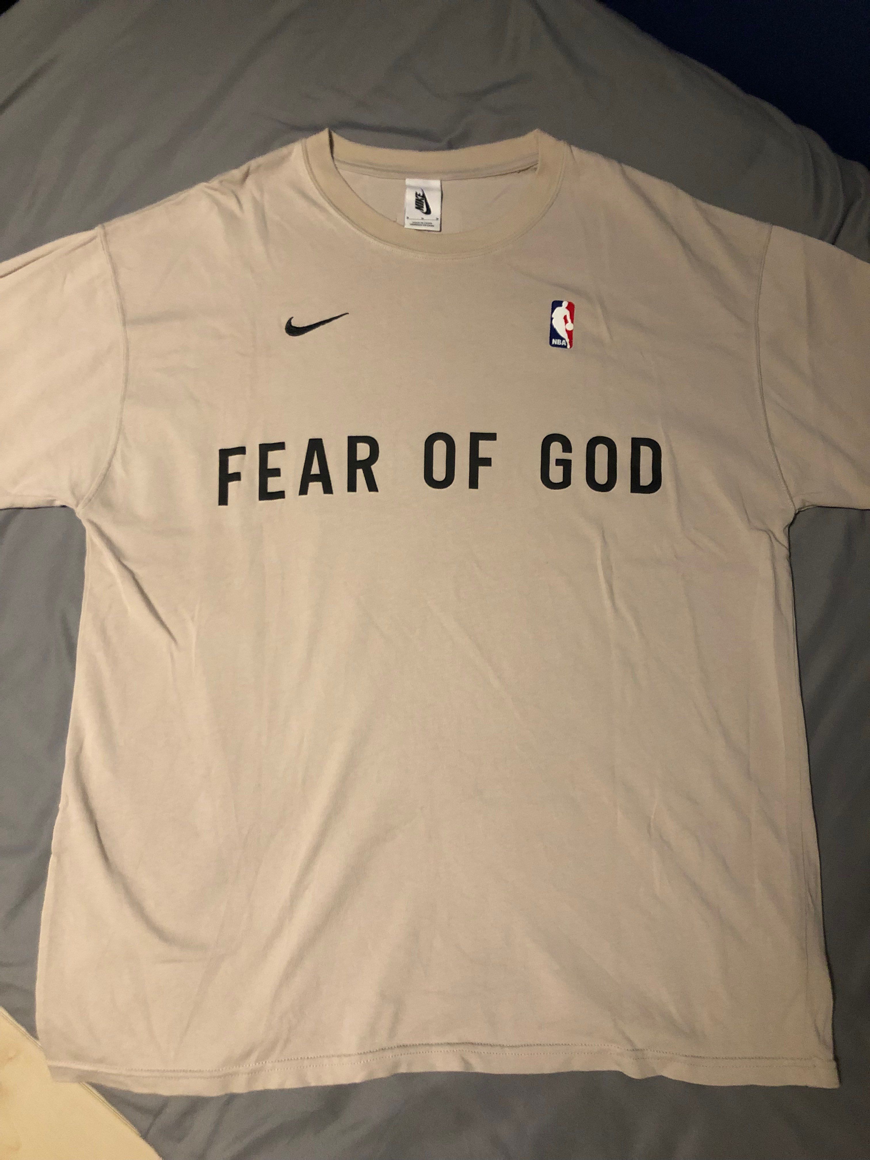 FEAR OF GOD / Nike Warm Up T-Shirt "Oatmeal"