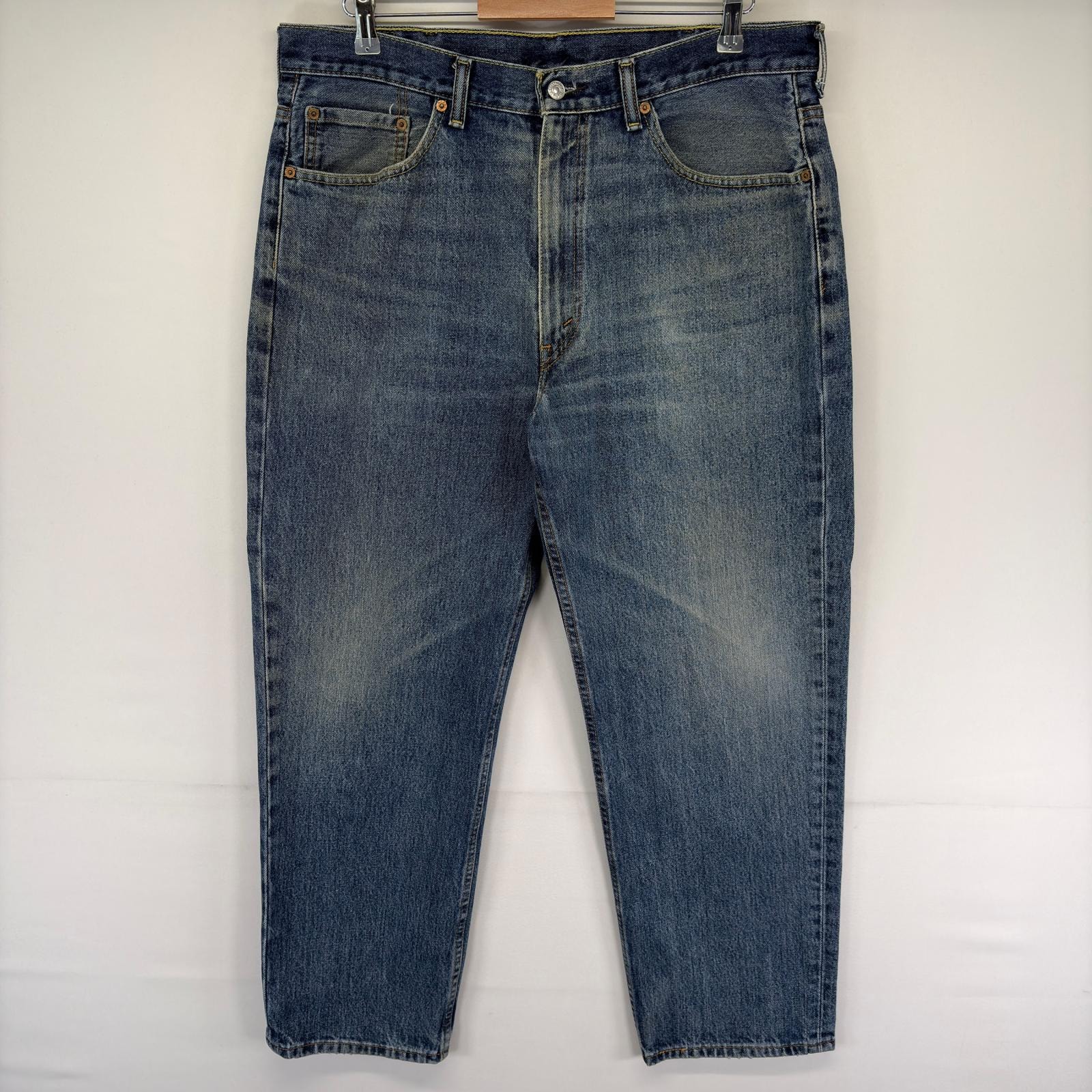 古着 リーバイス Levi's デニム パンツ 550 テーパード 5ポケット ジーパン ジッパーフライ ジーンズ w38 L30  ブルー系 メンズ