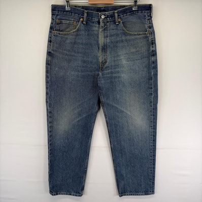 古着 リーバイス Levi's デニム パンツ 550 テーパード 5ポケット ジーパン ジッパーフライ ジーンズ w38 L30 ブルー系 メンズ