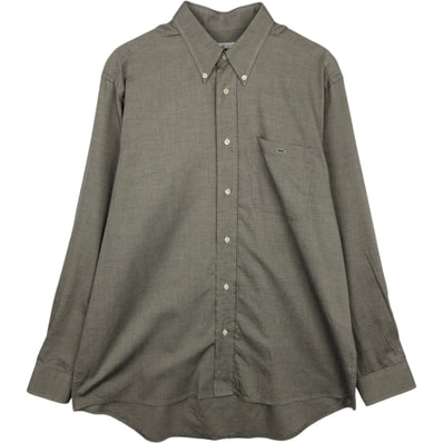 古着 90年代 ラコステ LACOSTE 長袖 ボタンダウンシャツ フランス製 メンズL相当 ヴィンテージ/eaa639977
