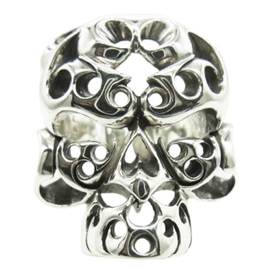 TENDERLOIN テンダーロイン リング 【新品仕上げ済】T-SKULL BORNEO RING ボルネオ スカル リング シルバー系 19~20号【極上美品】【中古】