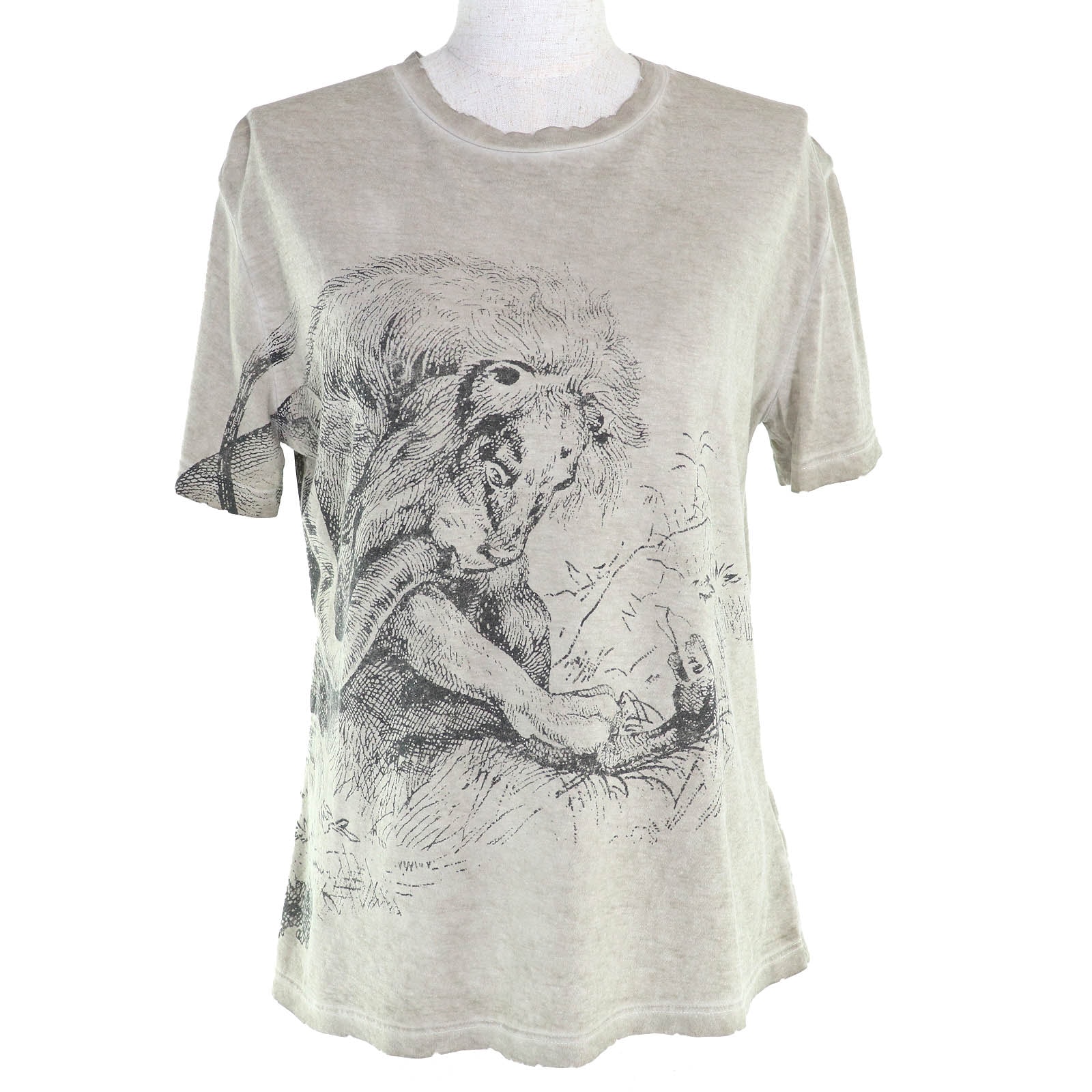 美品 クリスチャンディオール ダメージ 半袖Ｔシャツ M 253T09B4404