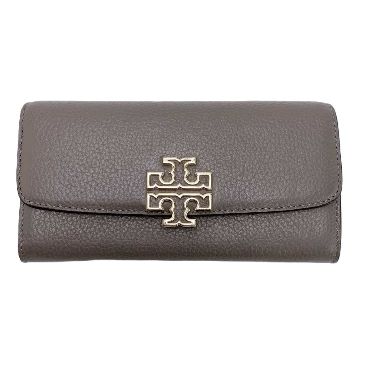 TORY BURCH トリーバーチ 長財布 レディース ゴールド金具 レザー ダークベージュ