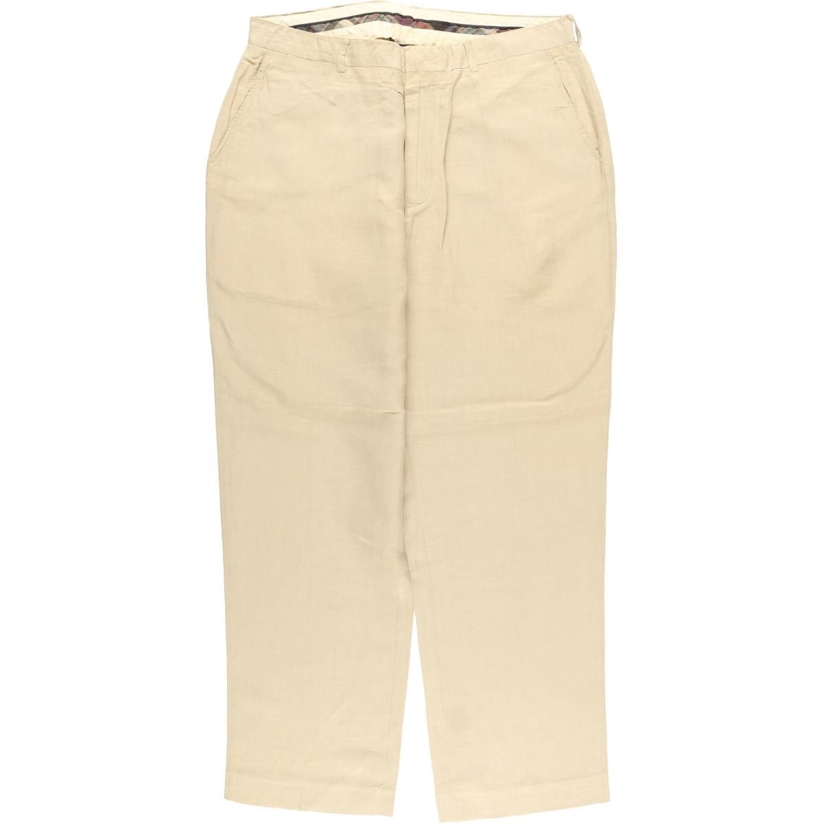古着 ラルフローレン Ralph Lauren POLO by Ralph Lauren リネンパンツ スラックス メンズw37相当/eaa618658