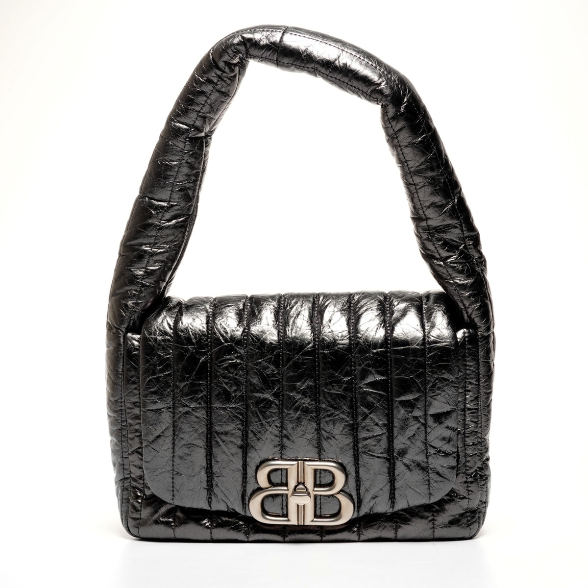 バレンシアガ BALENCIAGA モナコ メタリック ワンショルダー ショルダーバッグ【中古】