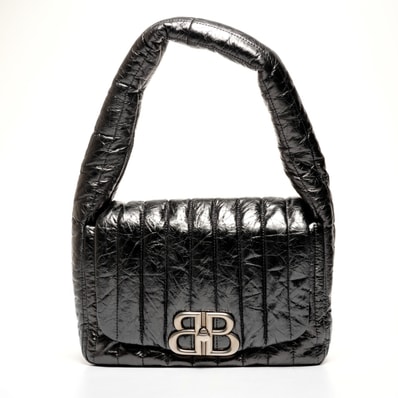 バレンシアガ BALENCIAGA モナコ メタリック ワンショルダー ショルダーバッグ【中古】