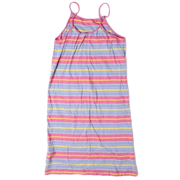 BEAMS BOY ビームスボーイ マルチボーダーキャミソールワンピース 13-26-0862-454 ONE SIZE PINK ノースリーブ ロング マキシ トップス g13734