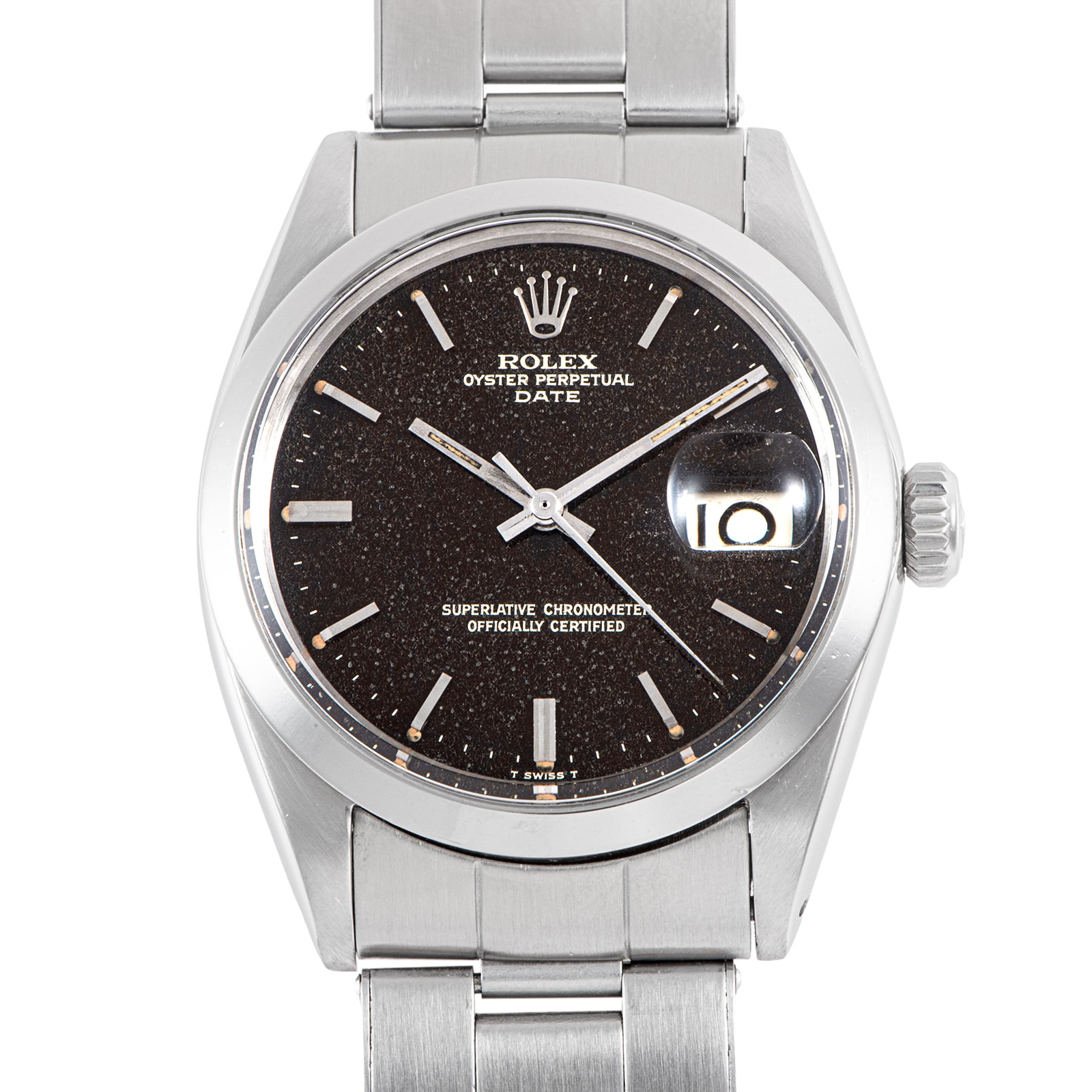 ROLEX ロレックス パーペチュアルデイト 1500 1960年製 ブラックミラー トロピカル Tritium ステンレススチール【中古】