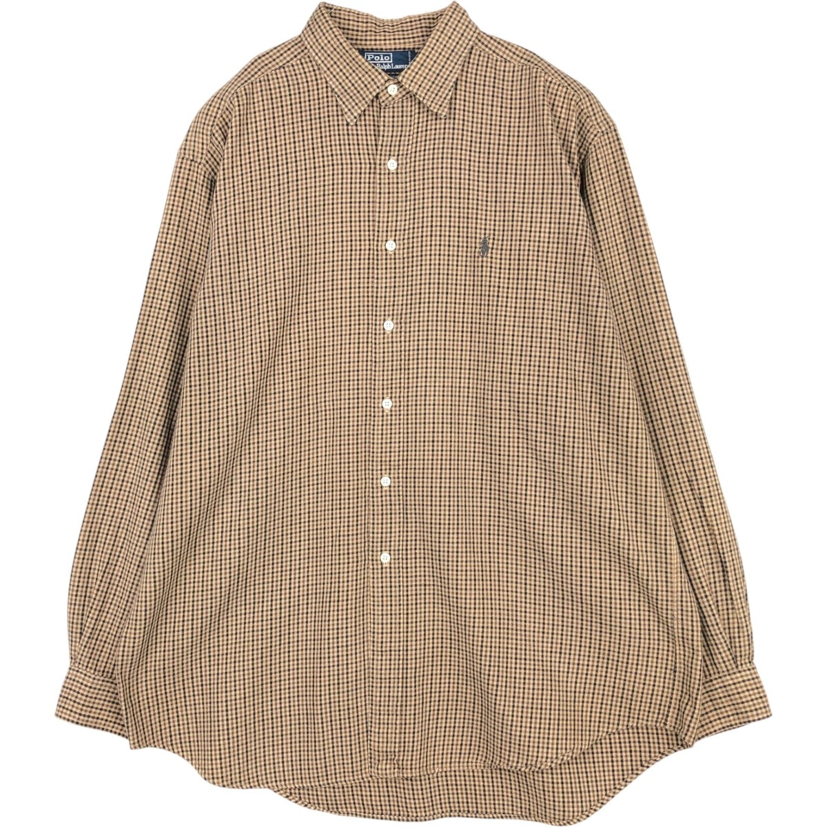 古着 ラルフローレン Ralph Lauren LOWELL SPORT 長袖 コットンチェックシャツ メンズL相当/eaa676624