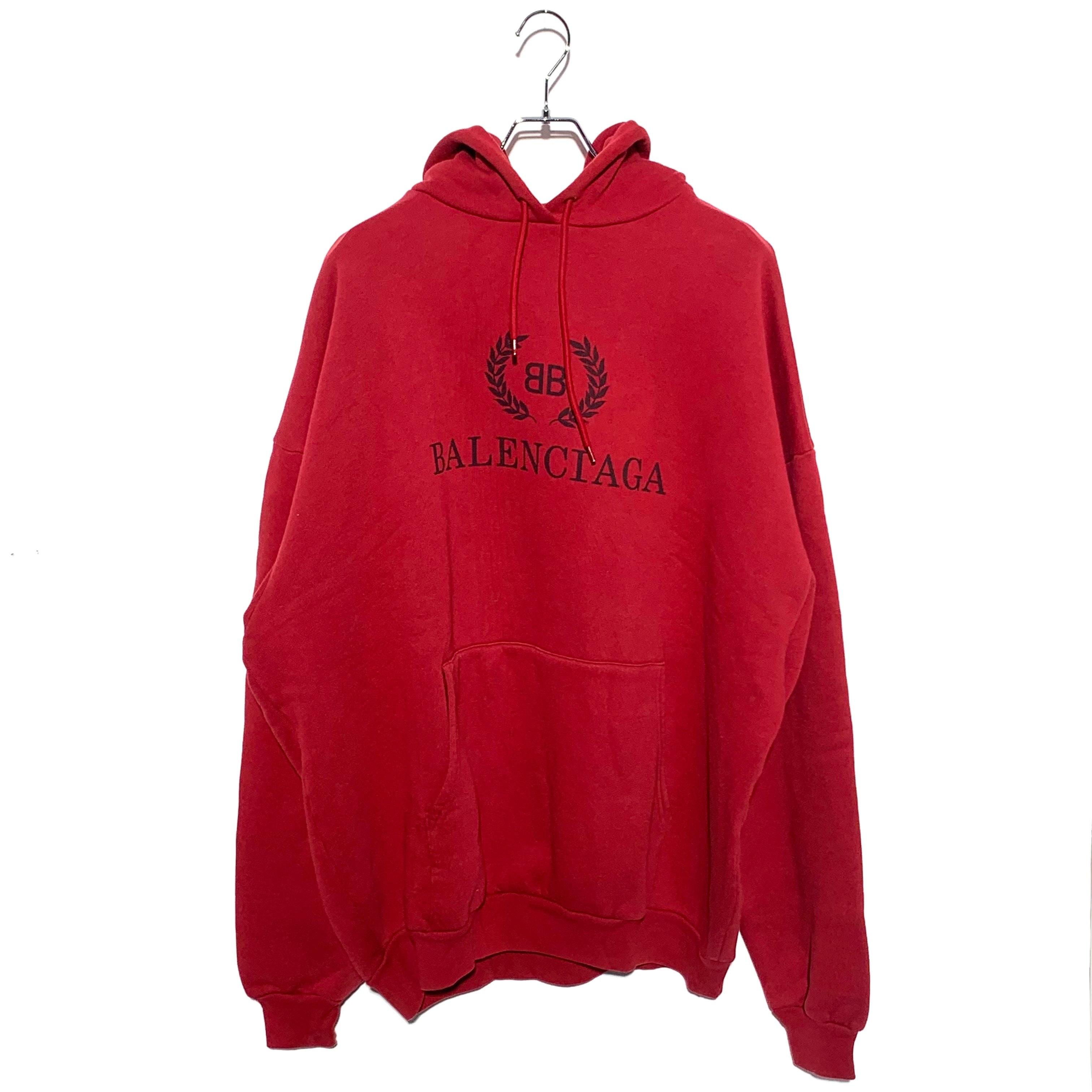 BALENCIAGA BBロゴオーバーサイズプルオーバーパーカー