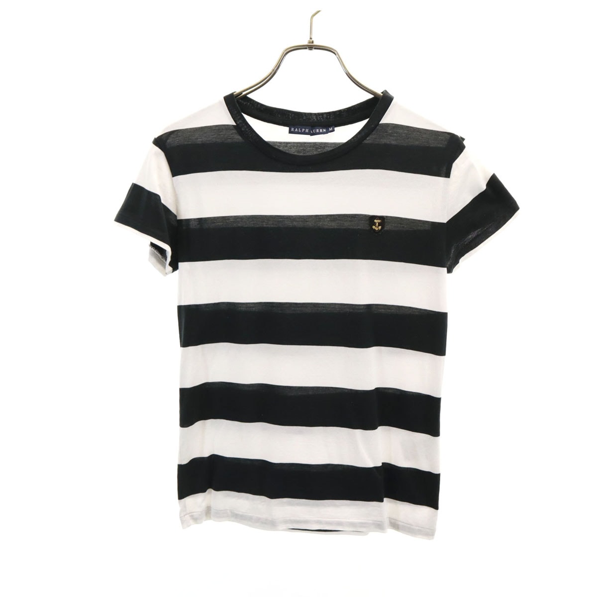 RALPH LAUREN ラルフローレン ボーダー柄 半袖 Tシャツ M ホワイト