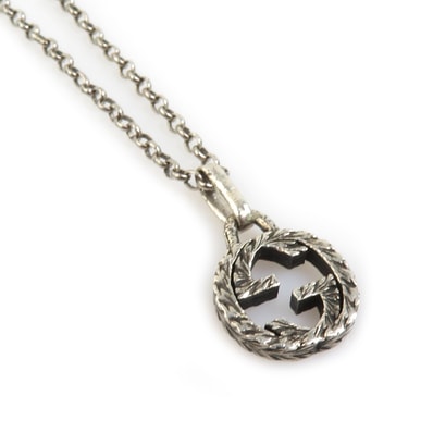 グッチ GUCCI ネックレス インターロッキングG シルバー925 シルバー ユニセックス【中古】 56442a