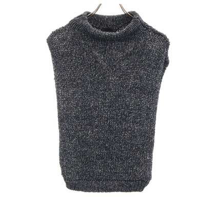 美品 ZARA KNIT ザラニット ノースリーブ ニット M ブラック セーター