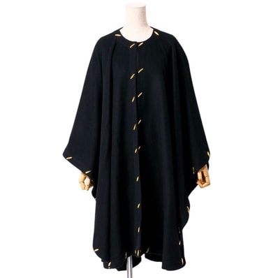 ■美品■GIVENCHY ジバンシィ ポンチョ ケープコート ブラック フランス製 ブランド古着【中古】20241126/RA2004