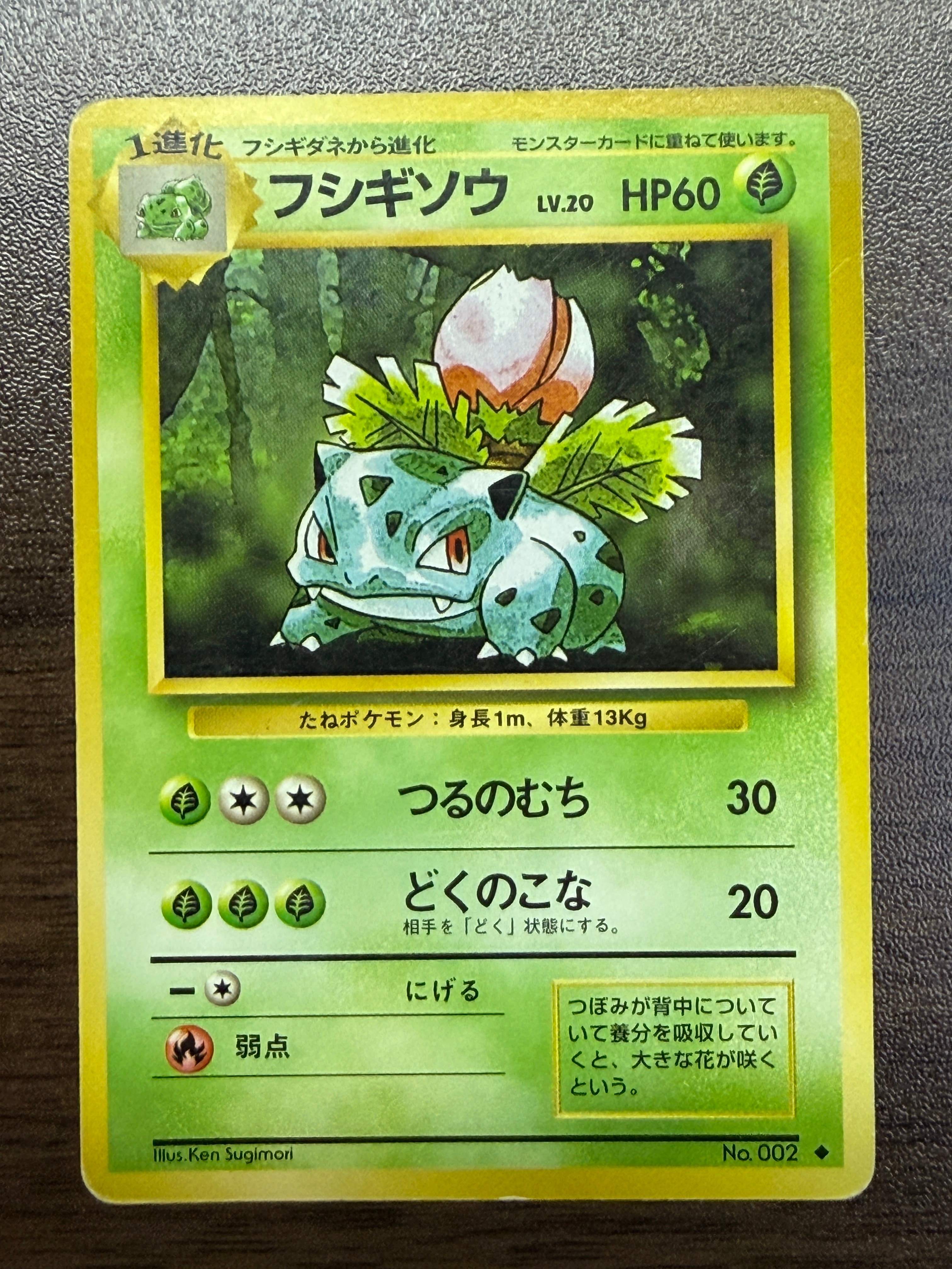 フシギソウ 初版 : 旧裏(拡張パック「ポケットモンスター カードゲーム」初版) 状態D】フシギソウ ◇ : 旧裏 [PMCG1-2](拡張パック