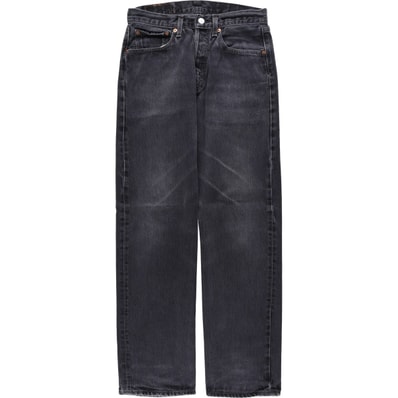 古着 00年代 リーバイス Levi's 501 ブラックデニム ストレートデニムパンツ メンズw29相当/eaa622465