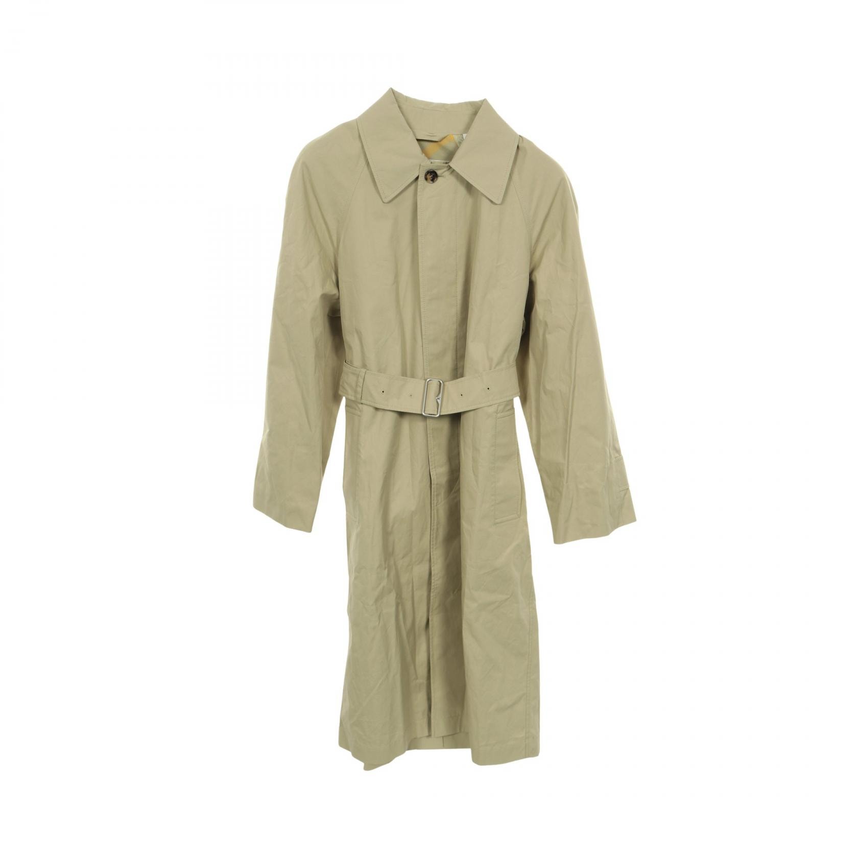 バーバリー BURBERRY キャッスルフォード ステンカラーコート 衣料品 アウター コットン メンズ ベージュ系 【中古】