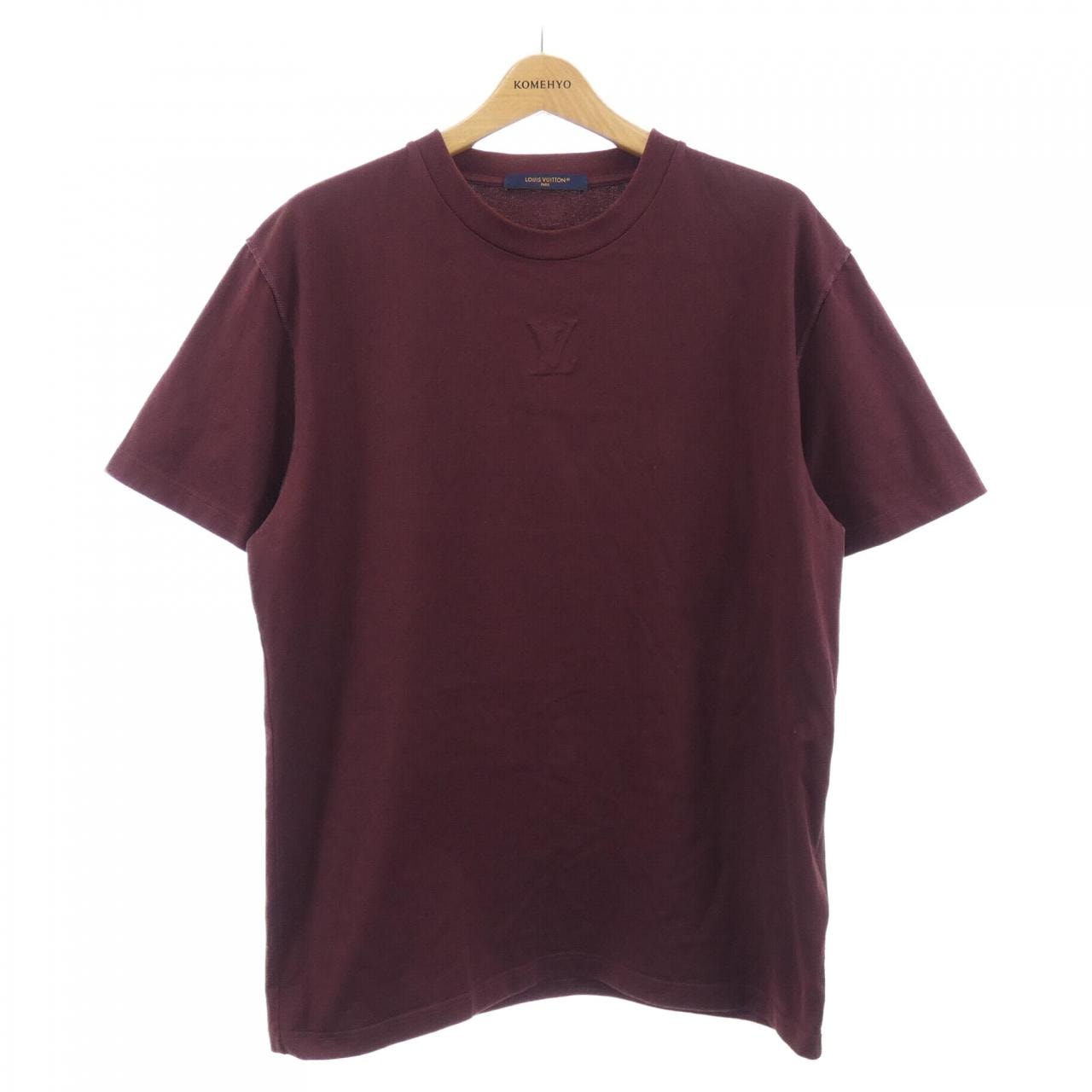 ルイヴィトン VUITTON 【美品/XS】LOUIS エンボス org.jpg 赤 Tシャツ トップス