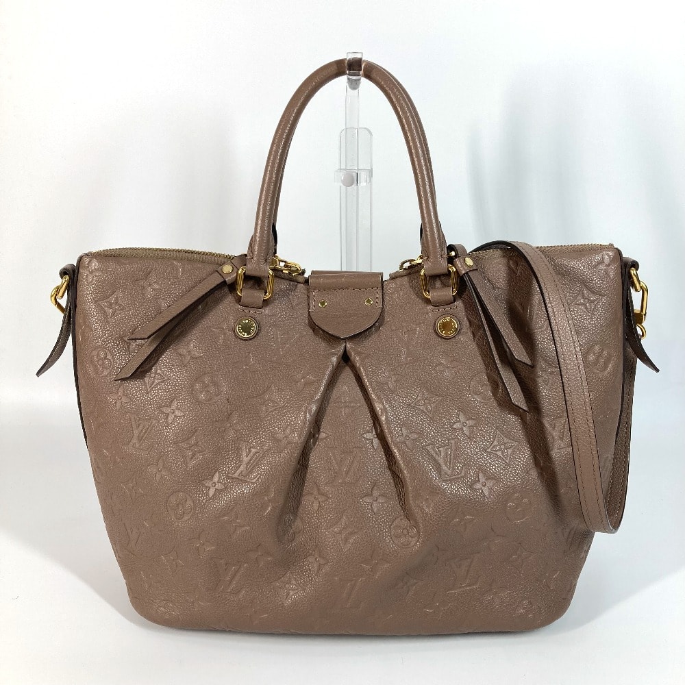 ルイヴィトン LOUIS VUITTON マザーリーヌMM M42325 モノグラムアンプラント カバン 2WAYバッグ ショルダーバッグ 斜め掛け ハンドバッグ モノグラムアンプラントレザー マスティック ベージュ系 美品