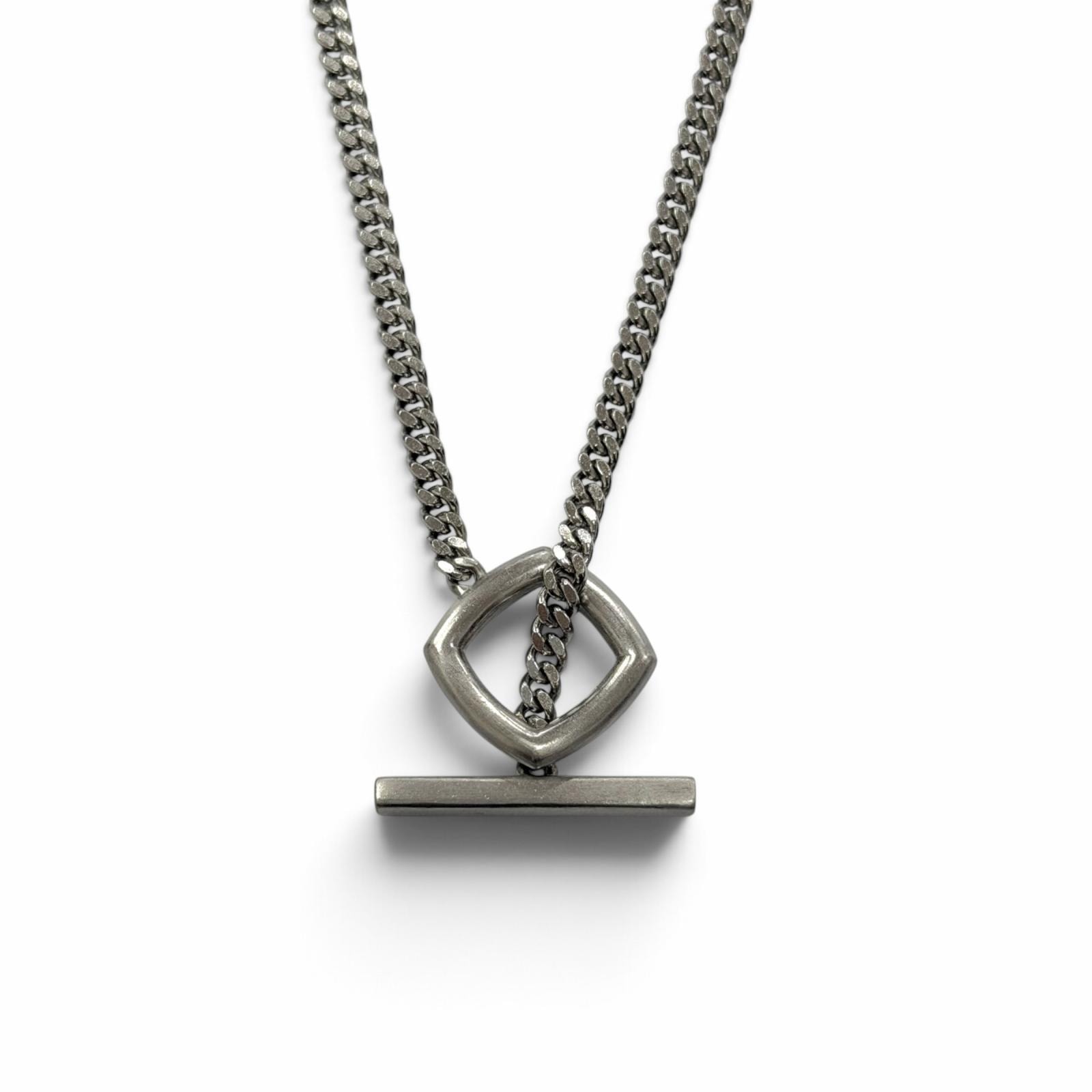 美品 トムウッド ネックレス Frame Pendant シルバー 20.5
