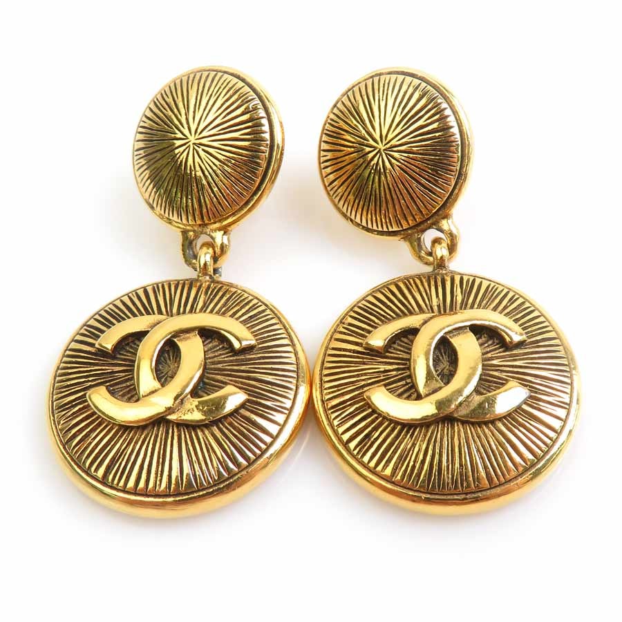 シャネル CHANEL イヤリング ココマーク メタル ゴールド レディース【中古】 e62054a