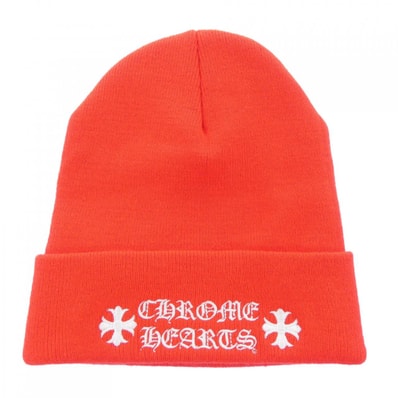 Chrome Hearts Wool Watch Cap Logo Embroidery Beanie "Red"