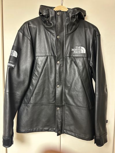 Supreme x The North Face Leather Mountain Parka "Black"