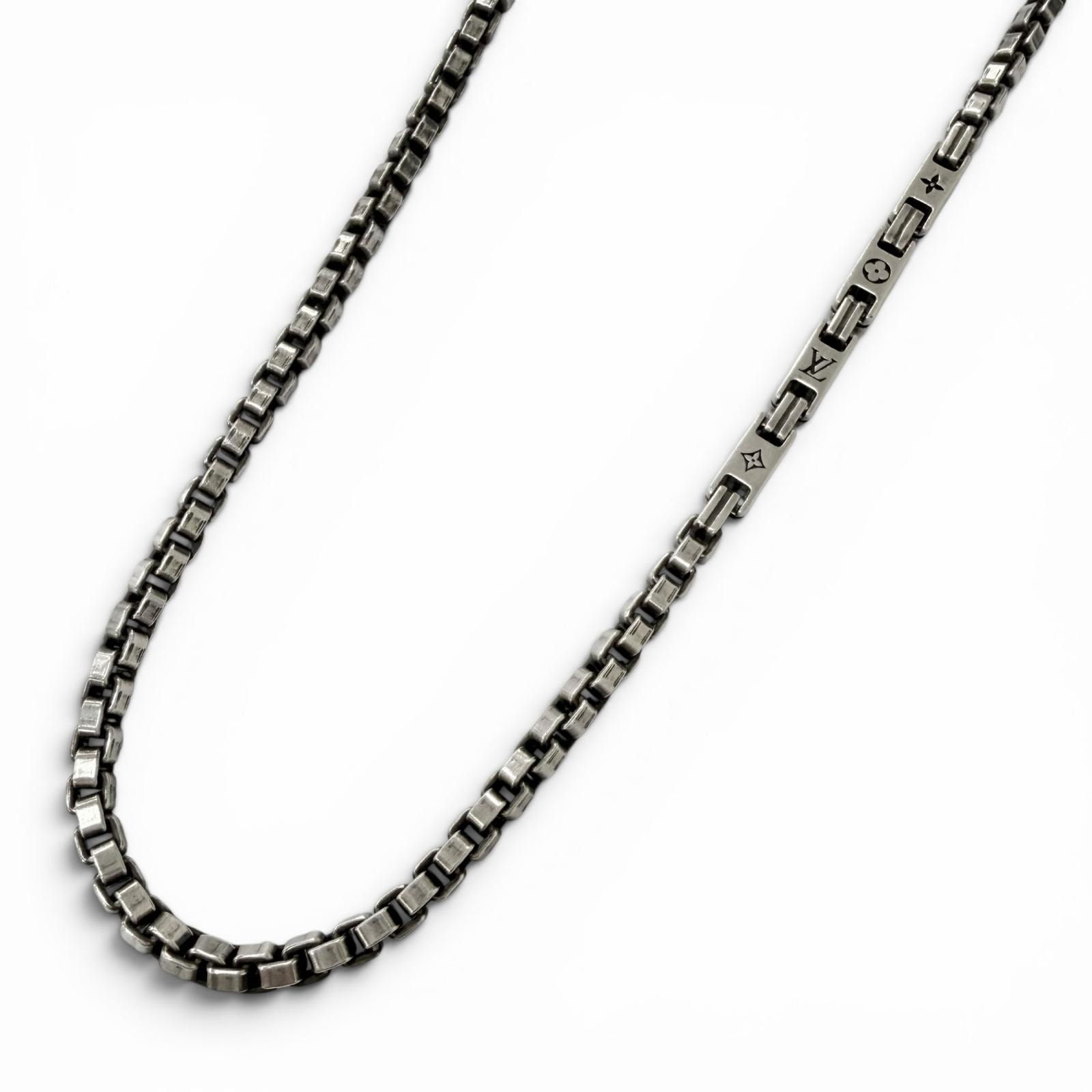 美品 ルイヴィトン ネックレス ネックレス LVテーラー シルバー M02027