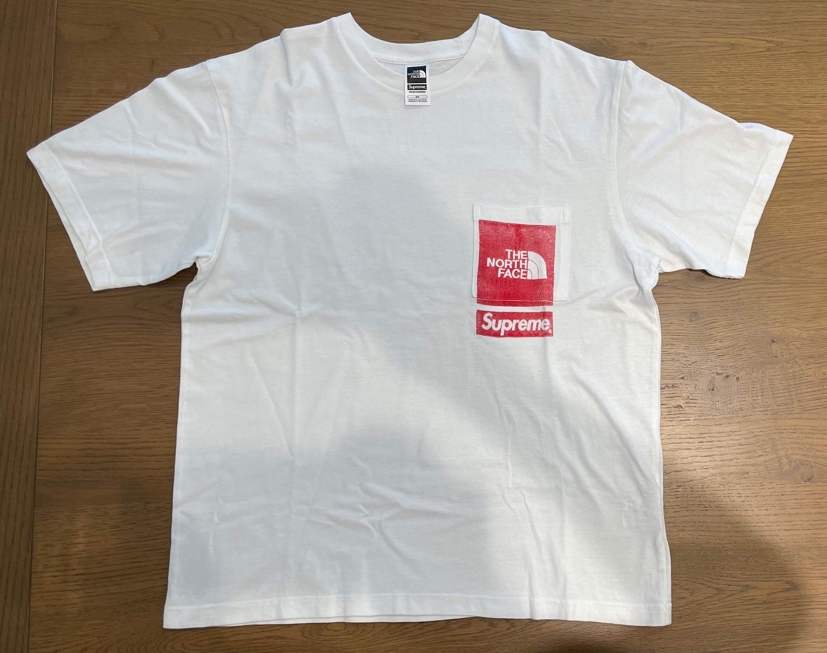 Supreme x The North Face Printed Pocket Tee "White"