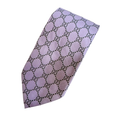 グッチ GUCCI ネクタイ GG柄 パープル